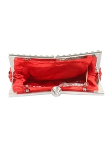 Túi xách nữ buổi tối Pha lê kim cương - Đỏ - Xem 3