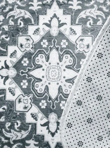 1入組花朵圖案沐浴波西米亞滌綸浴室毯 - 彩色 - 查看 4