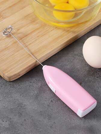 1pc Stainless Steel Egg Beater, Minimalist Electronic Whisk For Kitchen