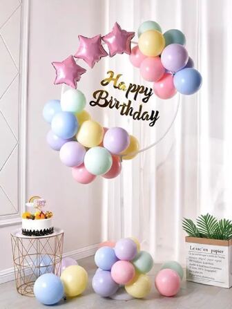 1set PVC Balloon Stand, Minimalist Clear Holiday Balloon Column Kit For Party