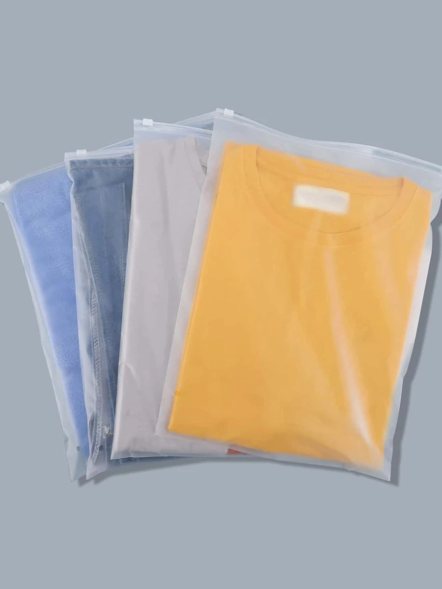 10入组便攜式PE旅行收納袋簡約透明多功能收納袋適合居家和旅行