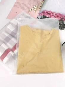 10入组便攜式PE旅行收納袋簡約透明多功能收納袋適合居家和旅行