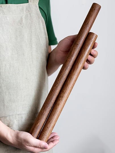 1pc Portable Wooden Rolling Pin, Dough Roller For Kitchen