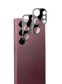 2 miếng bảo vệ ống kính HD Tương thích với Samsung - màu đen - Xem 1