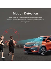 Set Of Black Non-Glare Night Vision Car Recorders - Black - View 6