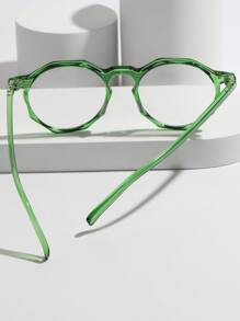 圓框眼鏡 - 綠色 - 查看 2