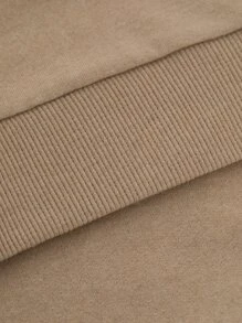 RueChic Men Letter Graphic Sweatshirt - Apricot - View 5