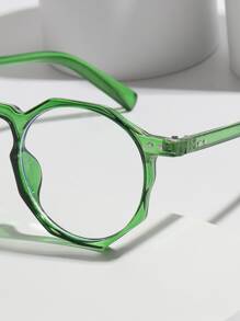 圓框眼鏡 - 綠色 - 查看 3