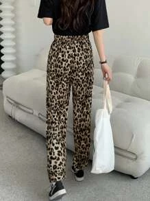 Quần thể thao nữ Dây kéo Túi In hoa Báo - Nhiều màu - Xem 2