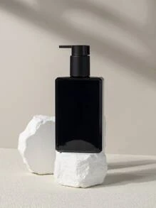 1pc 200ml Plastic Lotion Dispenser, Classic Black Lotion Bottle For Bathroom Home Bathroom Decor Fall Decor Back To School - Black - View 2