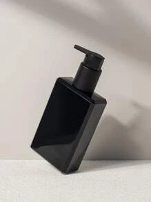 1pc 200ml Plastic Lotion Dispenser, Classic Black Lotion Bottle For Bathroom Home Bathroom Decor Fall Decor Back To School - Black - View 5