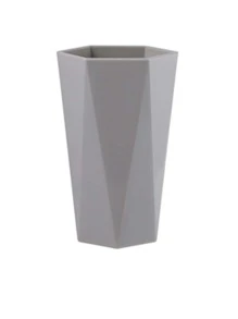 1入組塑料漱口杯灰色浴室漱口水刷牙儲物杯 - 灰色 - 查看 1