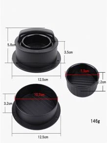 1pc Plastic Meat Pie Tool, Black Hand Meat Pie Maker For Kitchen - Black - View 2