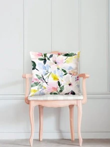 1 件/2 件毛绒墨水印花靠垫套 - 彩色 - 查看 3