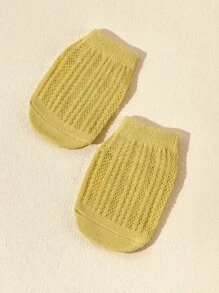 4pairs Baby Solid Crew Socks - Multicolor - View 6