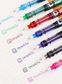 Style Colored Liquid Ink Quick-Dry Ballpoint Pens Set, 7 Random Colors - Multicolor - View 4