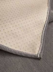 1入組刺繡細節沙發巾現代滌綸沙發套毛毯適合家居四季皆宜 - 深灰色 - 查看 4