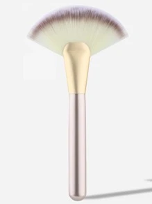1pc Large Champagne Gold Fan-Shaped Brush,Foundation Brush,Concealer Brush,Blush Brush,Contour Brush,Blush Brush,Bronzer Brush,Powder Brush,Foundation Brush,Blush Brush - Champagne - View 1