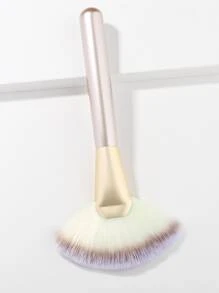 1pc Large Champagne Gold Fan-Shaped Brush,Foundation Brush,Concealer Brush,Blush Brush,Contour Brush,Blush Brush,Bronzer Brush,Powder Brush,Foundation Brush,Blush Brush - Champagne - View 2