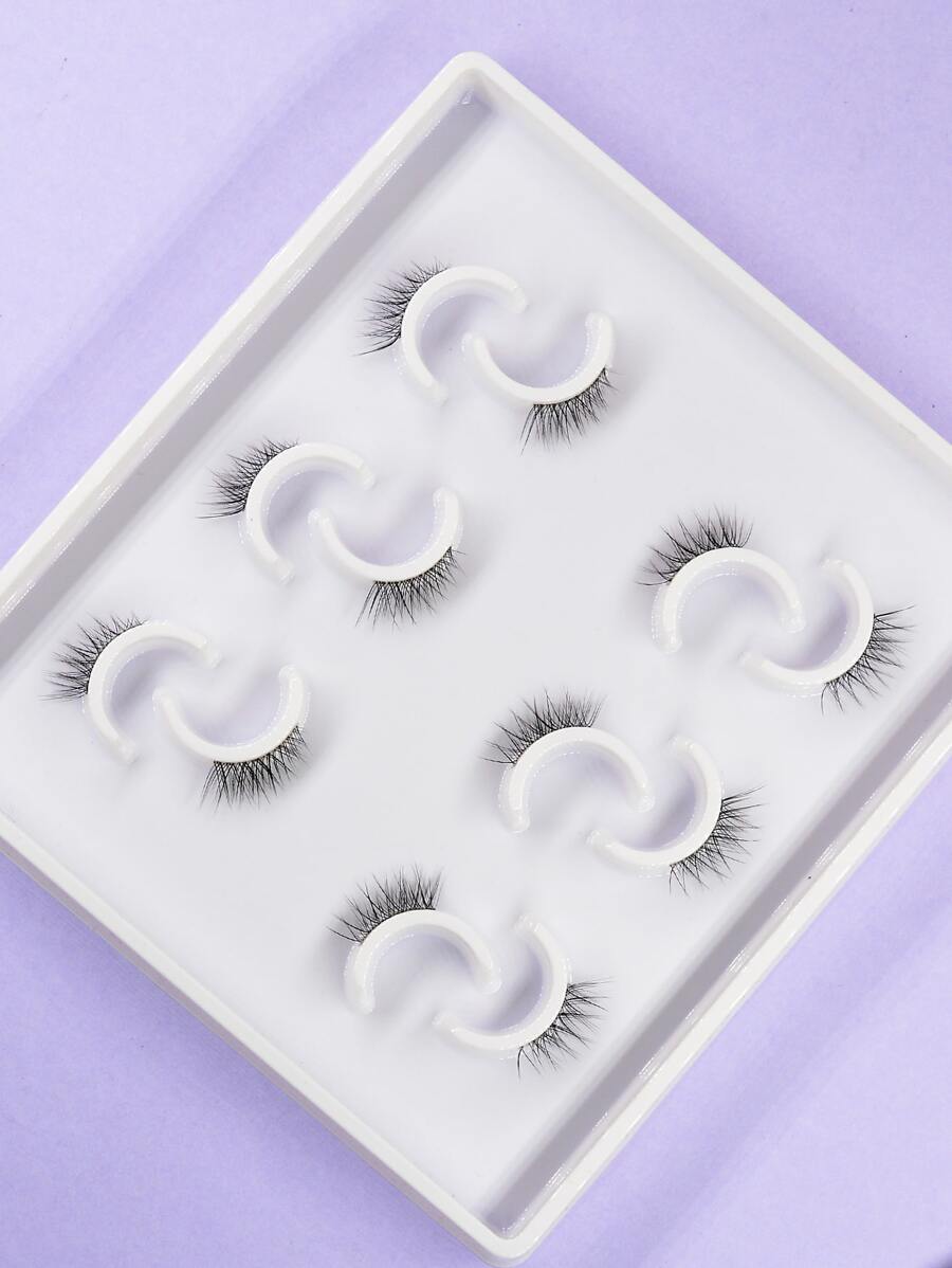 6 Pay daily transparent stalks can be reused to use half eye fake eyelashes SHEIN USA