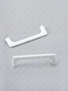 cái/bộ Kéo Ngăn Kéo Bằng Nhựa, Tay Cầm Ngăn Kéo Màu Trắng Tối Giản Cho Gia Đình - trắng - Xem 2