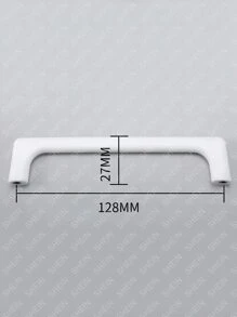 cái/bộ Kéo Ngăn Kéo Bằng Nhựa, Tay Cầm Ngăn Kéo Màu Trắng Tối Giản Cho Gia Đình - trắng - Xem 3