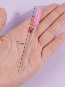 MAANGE 20pcs Disposable Eyelash Brush,Makeup Tools Easy Carrying For Travel - Pink - View 3