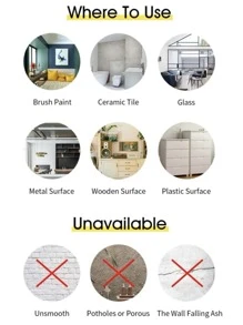 1入組極簡透明自黏式織帶 - 無色 - 查看 3