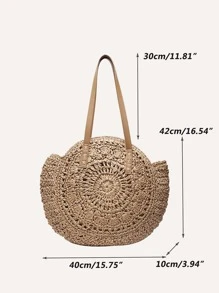 Yogodlns 空心設計，非常適合夏季旅遊度假，夏季必備，度假好物，草編手提包，草編沙灘袋，海灘必備，夏日必需品，沙灘用品和夏季必備品