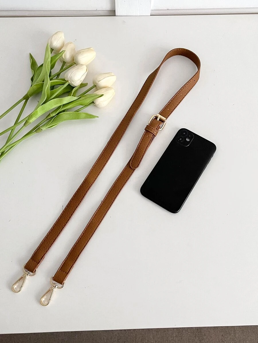 Fashionable And Versatile Pu Shoulder Strap For Women's Bag Adjustable Shoulder/Crossbody Strap - Brown - View 1