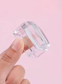 透明密封1入组密封1入组刮刀矽膠方形轉移工具帶蓋適用於女士和女孩 - 無色 - 查看 5