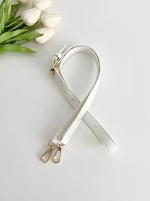 女士包包用PU材質可調節拆卸肩帶，時尚多功能 - 白色 - 查看 1