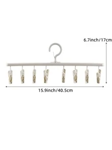 1pc Multifunction Spiral Clothes Drying Rack, Modern ABS Clothes Drying Hanger For Home - Blue - View 2