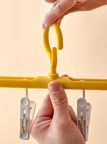 1pc Multifunction Spiral Clothes Drying Rack, Modern ABS Clothes Drying Hanger For Home - Blue - View 3