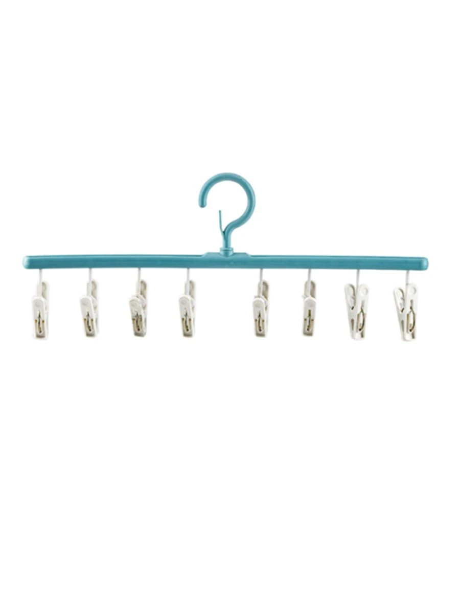 1pc Multifunction Spiral Clothes Drying Rack, Modern ABS Clothes Drying Hanger For Home - Blue - View 1