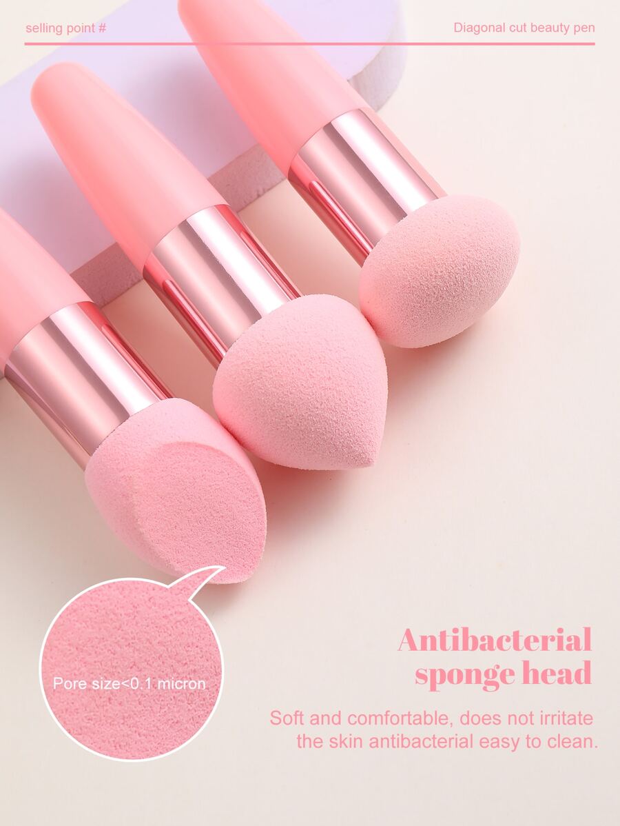 3Pcs Makeup Sponge Facial Foundation Sponge Professional Makeup