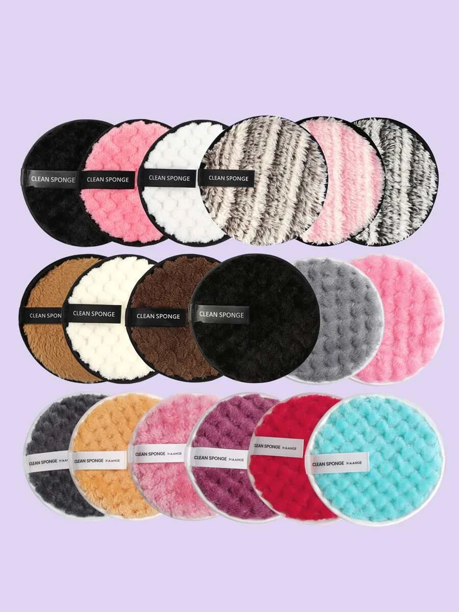 Maange 18 Piezas Cojines De Desmaquillado, Herramientas De Limpieza Facial Suaves Y Respetuosas Con La Piel, Cuidado De La Piel, Decoración De Habitaciones, Decoración Del Hogar, Decoración Del Dormitorio, Baño, Regalos De Navidad, Decoración Del Baño, Viajes, Cosas De Viaje, Bodas, Regalos Para Mamá, Hogar, Decoración De Habitaciones, Decoración De La Casa, Regalo De Navidad, Regalos Para Mamá, Cumpleaños, Decoración Rosa De Habitaciones, Decoración De La Sala De Estar, Dormitorio, Regalos Para Hombres, Regalos Para Papá, Hongos, Año Nuevo, Mamá, Accesorios, Regalos Para Papá, Amigos, Regalo Gracioso - Multicolor - Ver 1