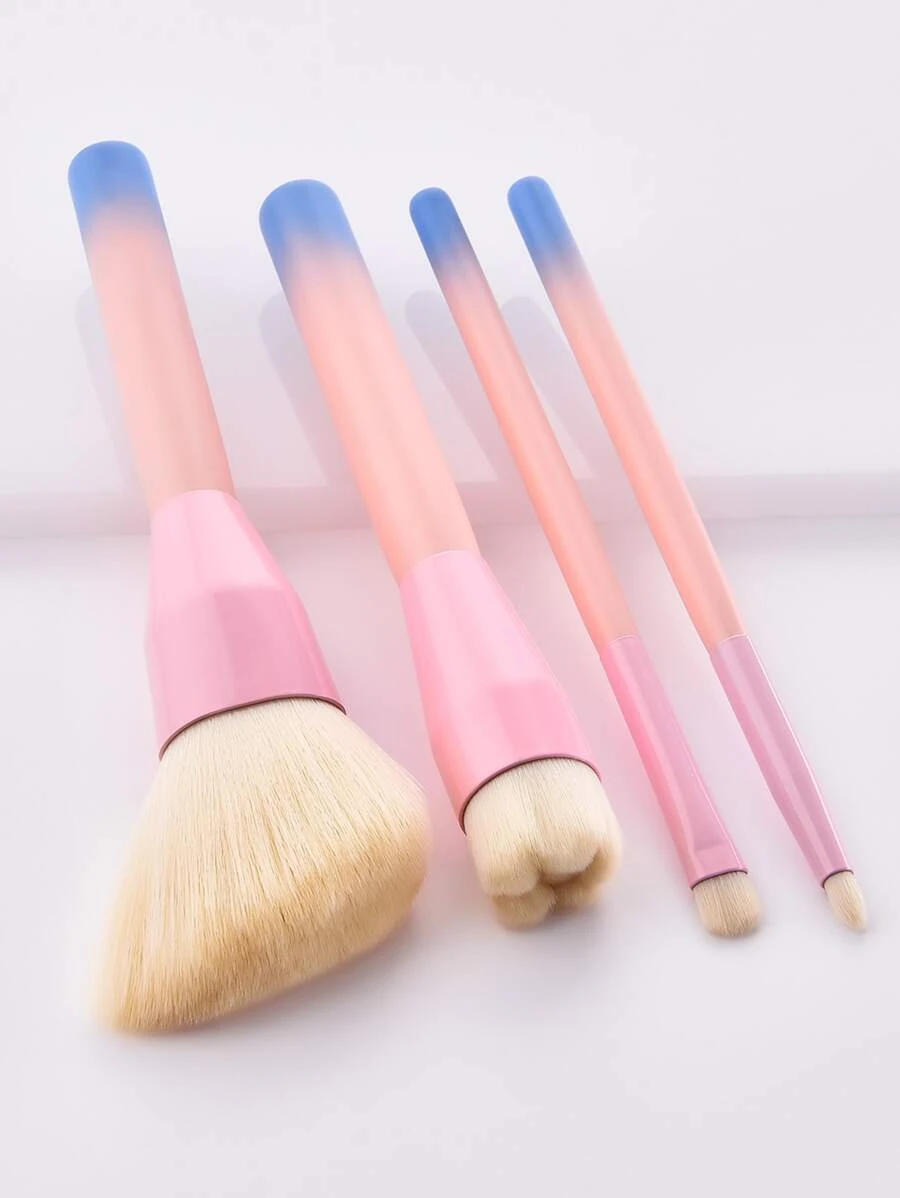GUJHUI 4pcs New Soft Makeup Brush Set,Brush Set,Makeup Brush Kit,Make Up Brush Set,Make Up Set Complete,Makeup Brush Set,Complete Makeup Kit,Brush Kit,Brushes Makeup Set,Makeup Gift Set,Set - Multicolor - View 1