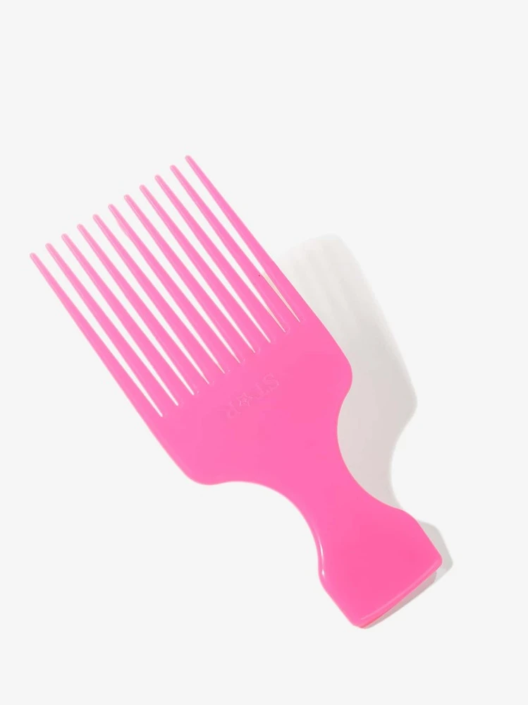 1 יחידות מברשת שיער חלקה/מסרק שיער לשיער אפרו, חזרה לבית הספר, פריטים חיוניים לחופשה, אביזרי שיער לנשים - ורוד - ראה 1