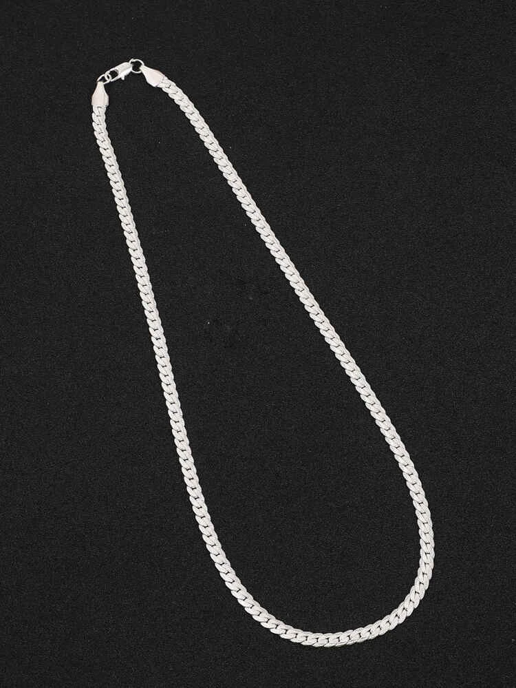 Fashionable And Popular 1pc Men Minimalist Chain Necklace Copper Jewelry For Jewelry Gift And For A Stylish Look