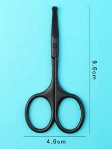1 pieza Tijeras de acero inoxidable nariz pelo - Negro - Ver 5
