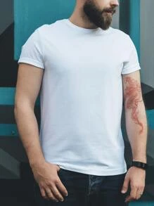 STARTTOOS 1張經典大型龍設計花卉暫時性紋身貼紙,適用於手臂或身體 - 紅色 - 查看 4