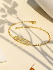 Charm-In 1入組水鑽裝飾手環銅首飾類