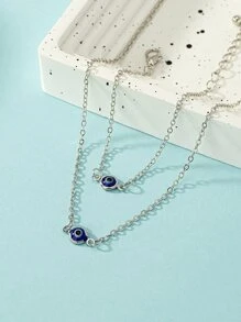 1 Stück Auge Dekor, Halskette, & Armband Kupfer Schmuck