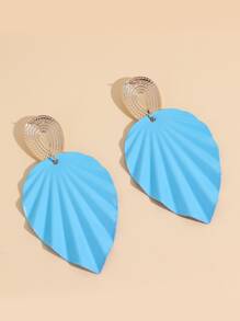 Leaf Drop Earrings - Multicolor - View 4