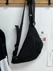 男士極簡腰包 - 黑色 - 查看 2