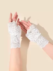 鏤空蕾絲假袖口