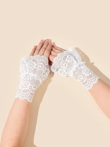 鏤空蕾絲假袖口
