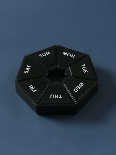 1 st medicinförvaringslåda i plast, minimalistisk bärbar medicinförvaringslåda för resor