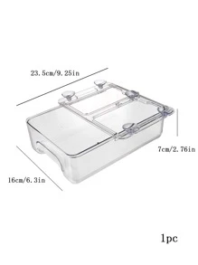 1 pieza Estante de almacenaje refrigerador almacenamiento transparente desmontable multifuncional para refrigerador - transparente - Ver 3